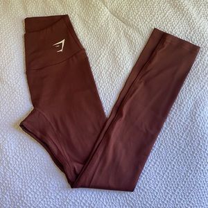 Gymshark Training Leggings - Cherry Brown